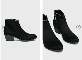 Marco Tozzi - Botine dama elegante de zi din piele intoarsa negre Marco Tozzi - Botine dama elegante de zi din piele intoarsa negre