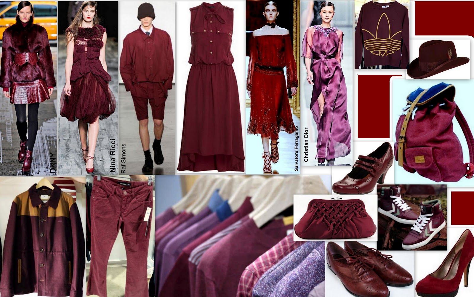 Fashion'n'season: Burgundy For Autumn/Winter 2012