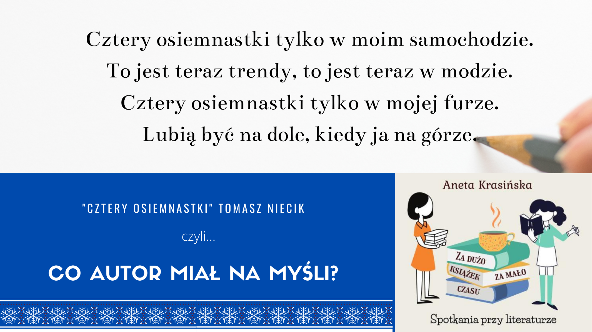 Cztery Osiemnastki Tylko W Moim Samochodzie Tekst anetakrasinska.blogspot.com