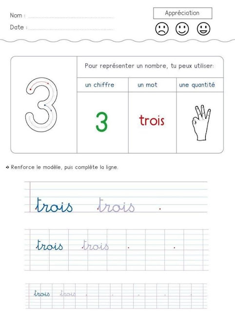 الارقام بالفرنسية للاطفال