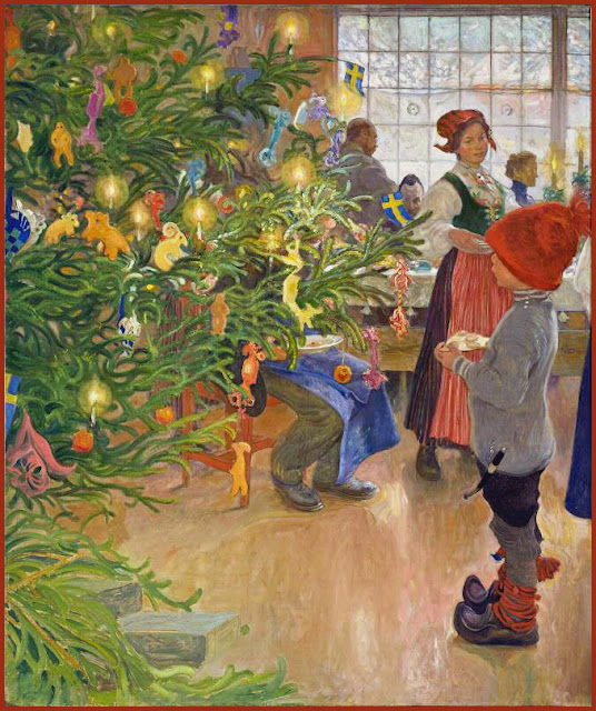Τα Χριστούγεννα στη ζωγραφική και την ποίηση. Ένα ποίημα της Χλόης Κουτσούμπελη και πίνακες ζωγραφικής του Σουηδού ζωγράφου Carl Larsson