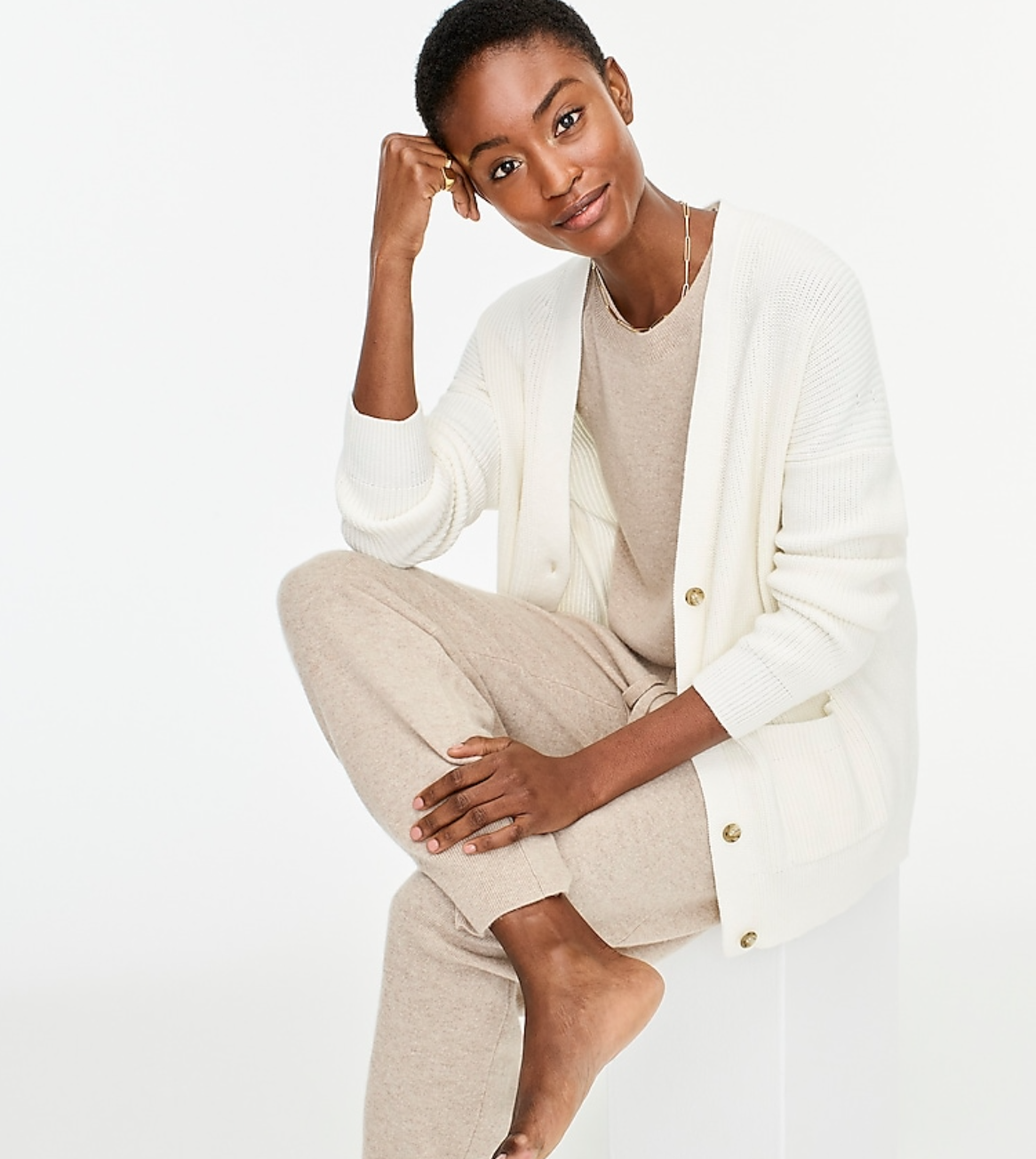 j crew v neck cotton cashmere cardigan sweater