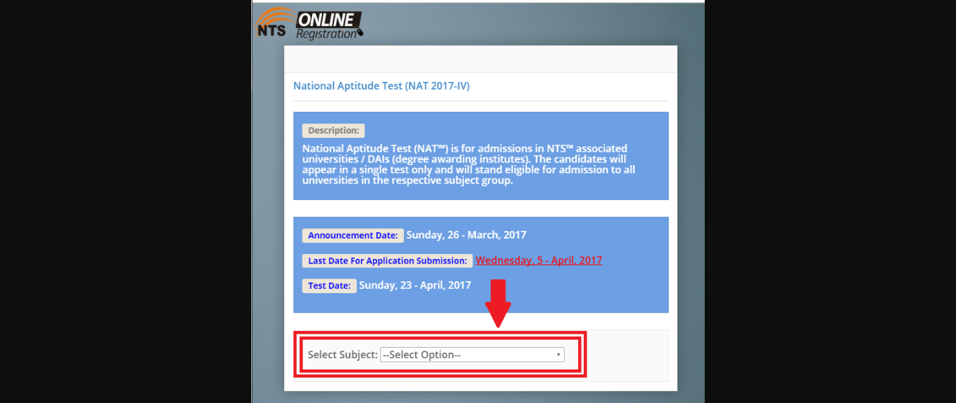 How to Apply Online in NTS National Testing Service Complete way of