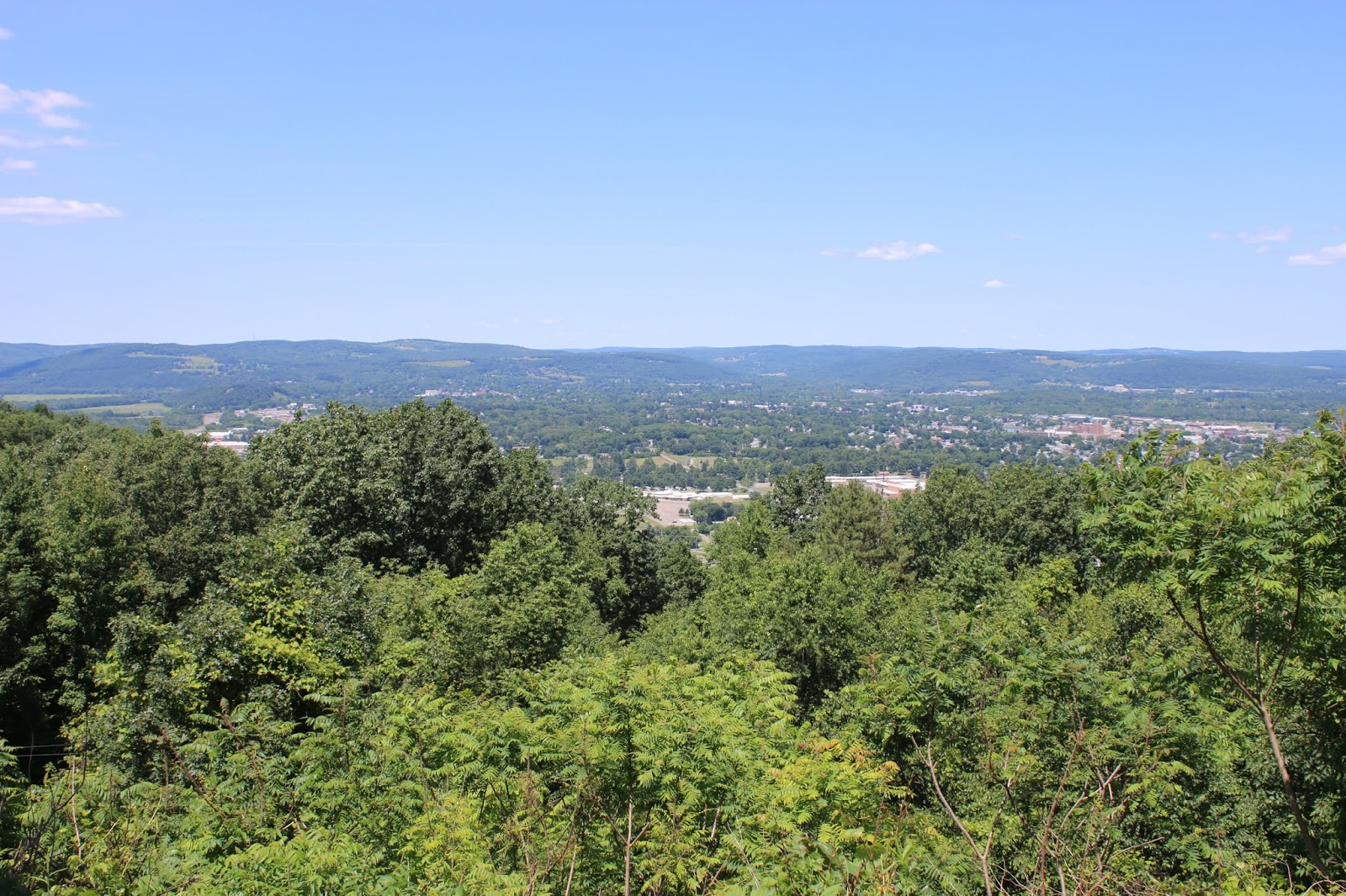 Beautiful Scenic Overlook at Round Top Park Near Sayre, PA