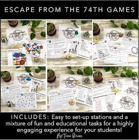 Hunger Games Escape Room https://www.teacherspayteachers.com/Product/Hunger-Games-Escape-Room-Escape-From-The-74th-Games-5213758?utm_source=HGlessons&utm_campaign=EscapeRoom