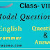 Model Question -2 | English | Class 8  | Question & Answer | Grammar 