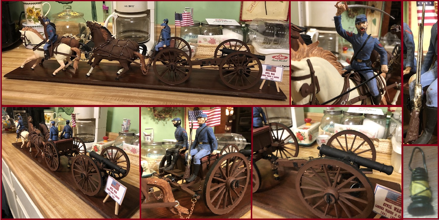 Civil War Limber Wagon and Cannon ~