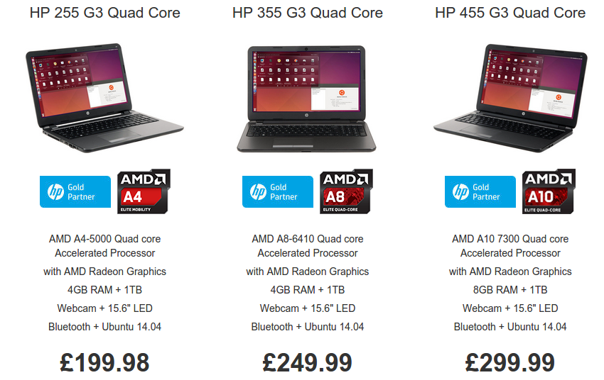 3 New Ubuntu Powered HP Laptops From Ebuyer