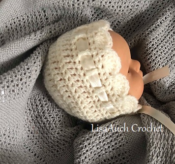 crochet baby bonnet newborn