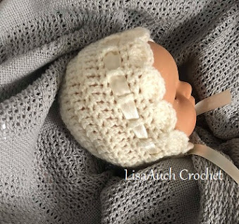 newborn baby bonnet free crochet pattern