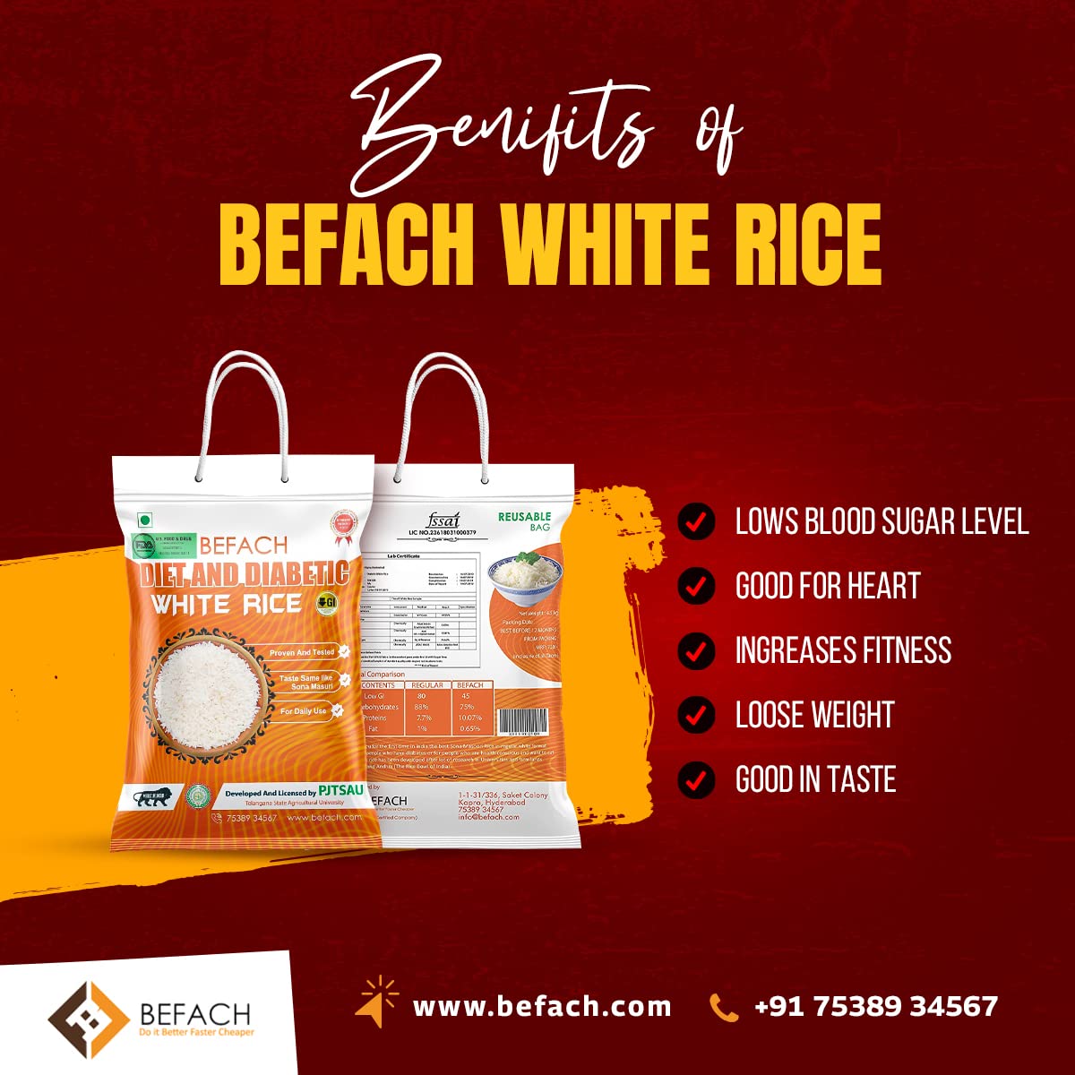 Wanted Distributors, Super Stockist for Diabetic White Rice in Pan