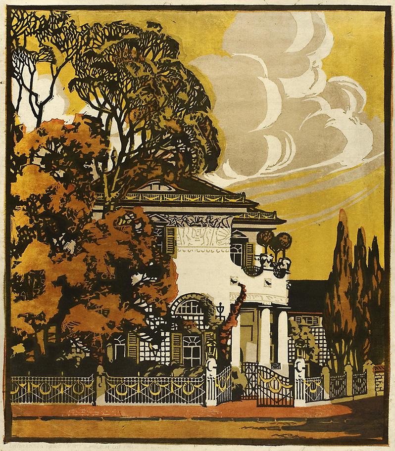 Black and White Baumann's Block Prints