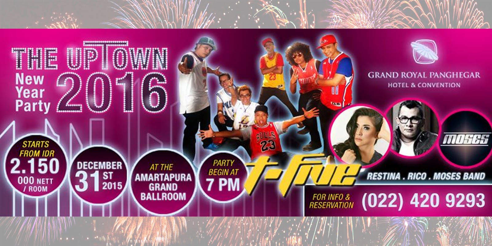 Paket Spesial Tahun Baru Grand Royal Panghegar, "The Uptown New Year