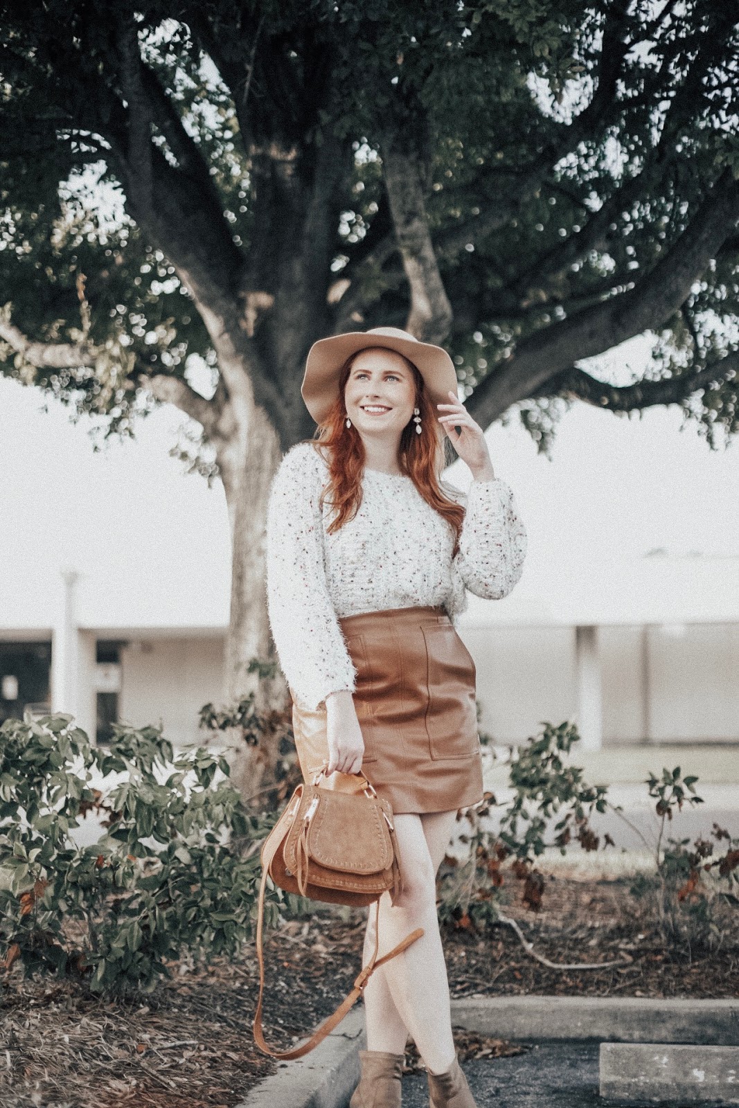 25+ Affordable Sweaters To Wear With Faux Leather Skirts | Affordable by Amanda, a Style Blog by Tampa Blogger Amanda Burrows | Fall Outfit Inspiration from Pinterest 2019