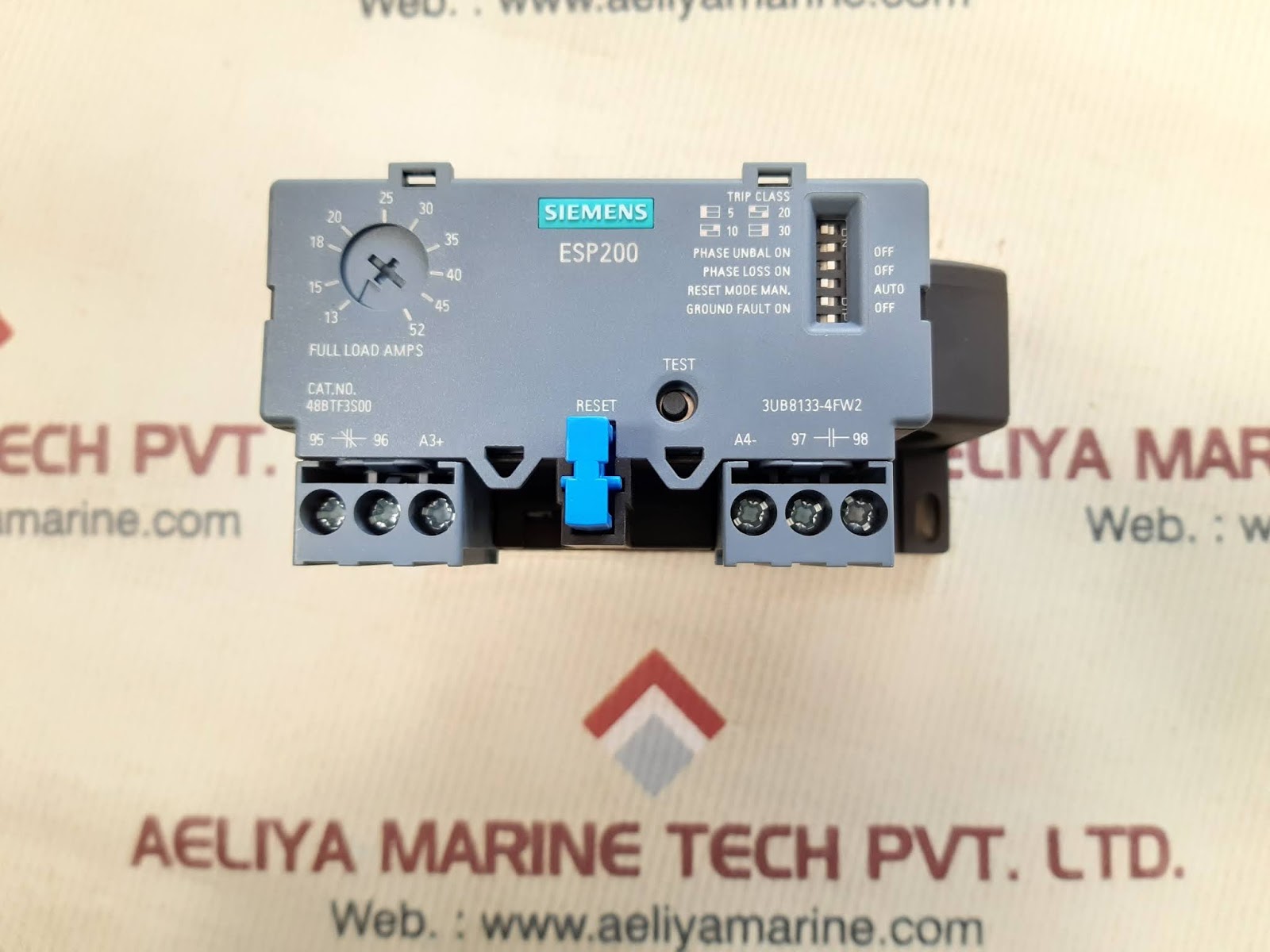 SIEMENS ESP200 SOLID STATE OVERLOAD RELAY 48BTF3S00 Aeliya Marine