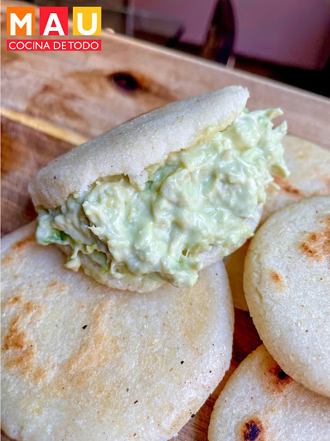 mau cocina de todo receta arepa reina pepiada venezolana facil