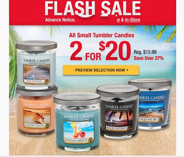 Life Inside the Page Yankee Candle Flash Sale 2/20 all small