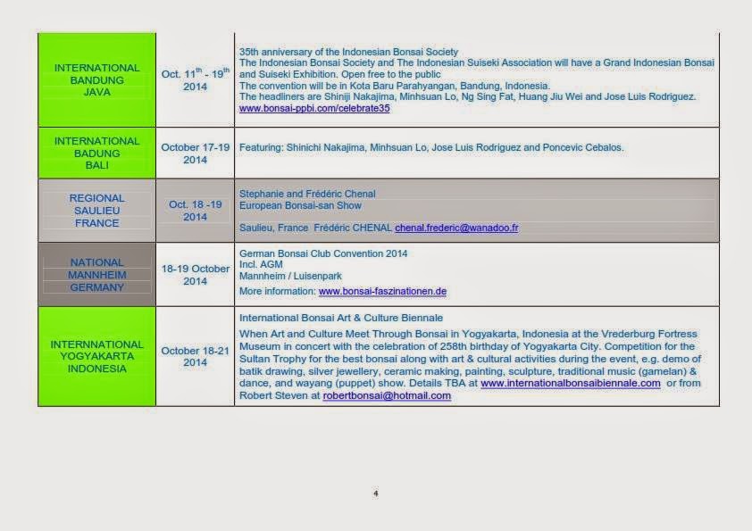 Bonsai Mauritius Bonsai Events