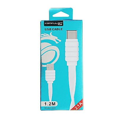 Cable USB Konfulon (TYPE-C) bonne qualité 2.1A/1.2M  Maroc