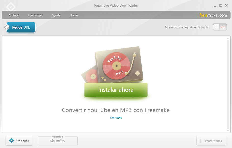 Freemake Video Downloader 3.7.4, un excelente programa para descargar vídeos al instante