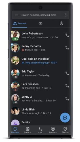 تطبيق Truecaller لتحديد هوية المتصل مهكر للأندرويد في إصداره الكامل Premium (الاصدار الاخير)