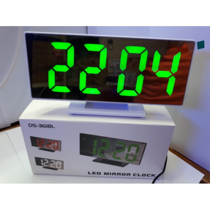 DS3618L Jam Meja Digital LED Mirror Alarm Clock DS3618L Puserba