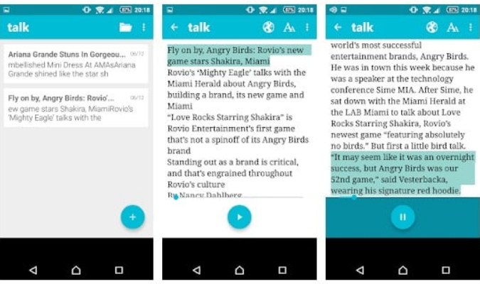 Aplikasi Text-to-Speech Terbaik tuk Smartphone Android - Talk Free Aplikasi Text-to-Speech Terbaik tuk Smartphone Android - Talk Free
