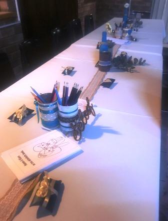 Children's table - Rustic Wedding Decoration at Children's table at Rustic Wedding