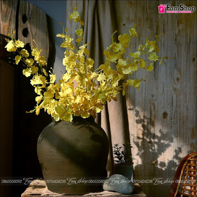 Cành hoa phong lan trang trí tết H18