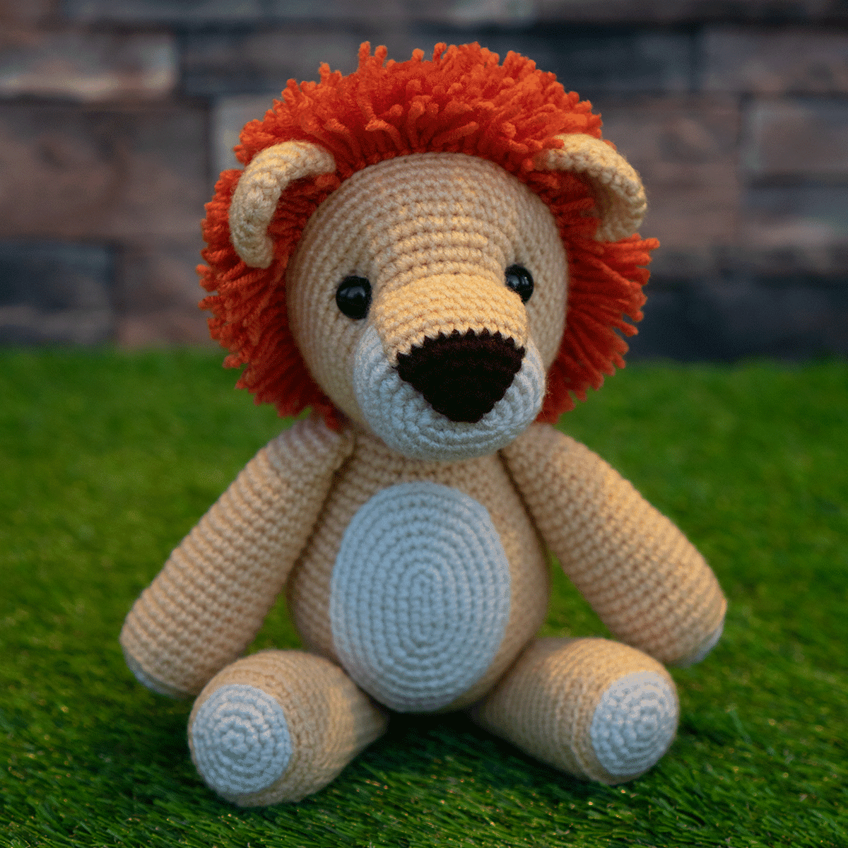 Leão de crochê Amigurumi Ver e Fazer