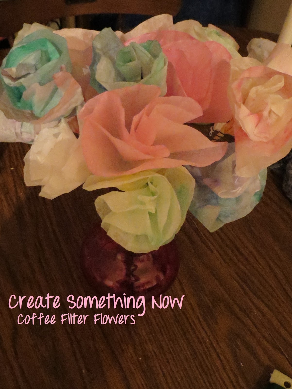 Create Something Now Coffee Filter Flowers