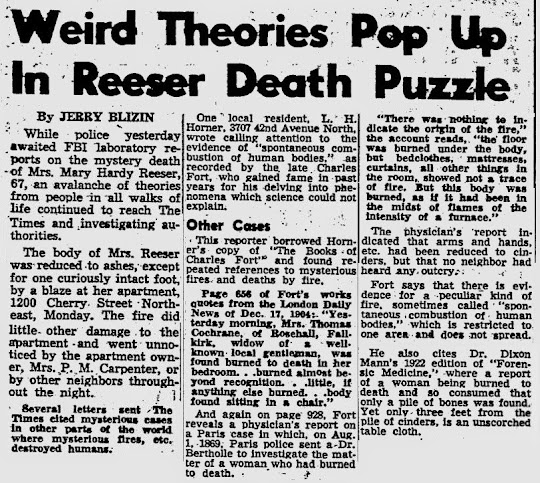 Report from the Florida Zone: Spontaneous Human Combustion