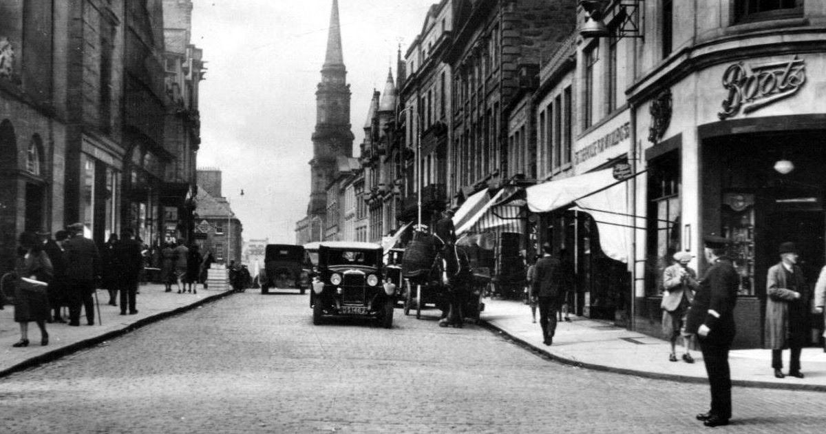 Tour Scotland Old Photograph Boots Chemist Shop High Street Inverness