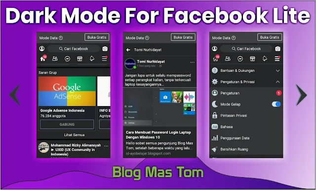 Cara Mengaktifkan Dark Mode Facebook Tanpa Aplikasi Tambahan