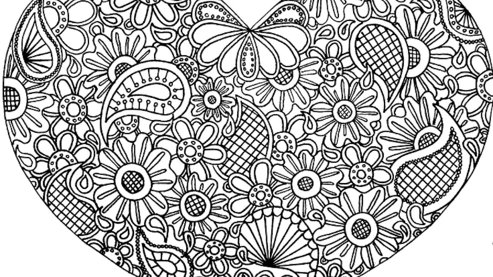 Printable Hearts Coloring Pages - Hear Choices