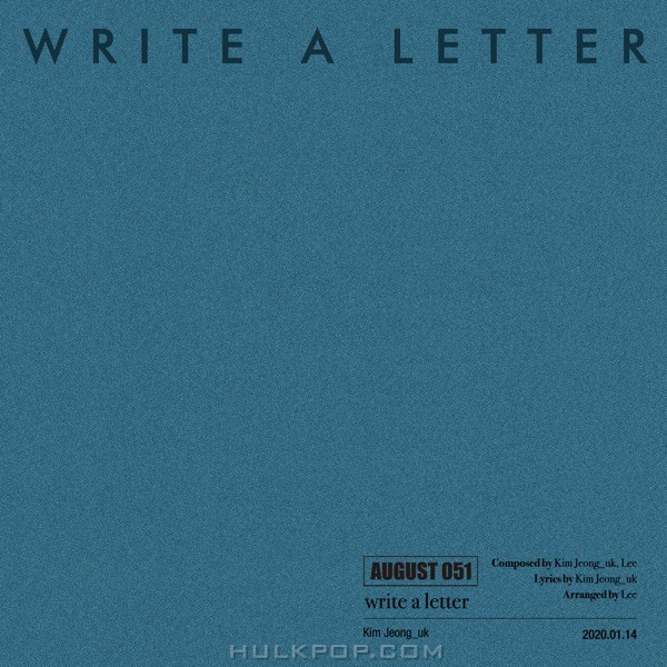 Kim Jeong_uk – write a letter – Single
