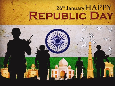 Happy Republic Day Quotes with Wallpapers in English Happy Republic Day Quotes with Wallpapers in English