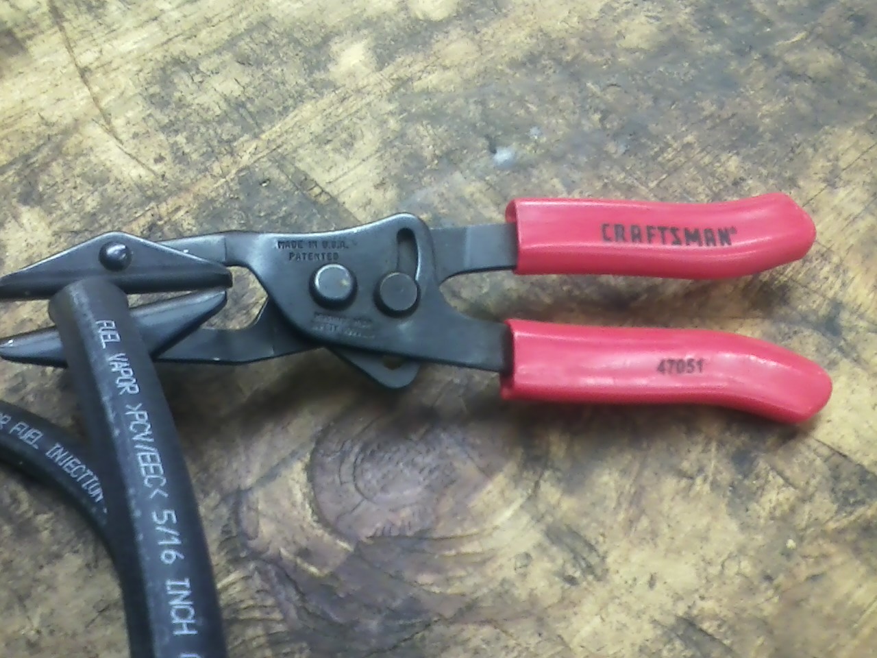The Missing Tooth Craftsman hose clamping pliers...