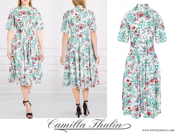 Crown Princess Victoria wore Camilla Thulin ravenna floris dress