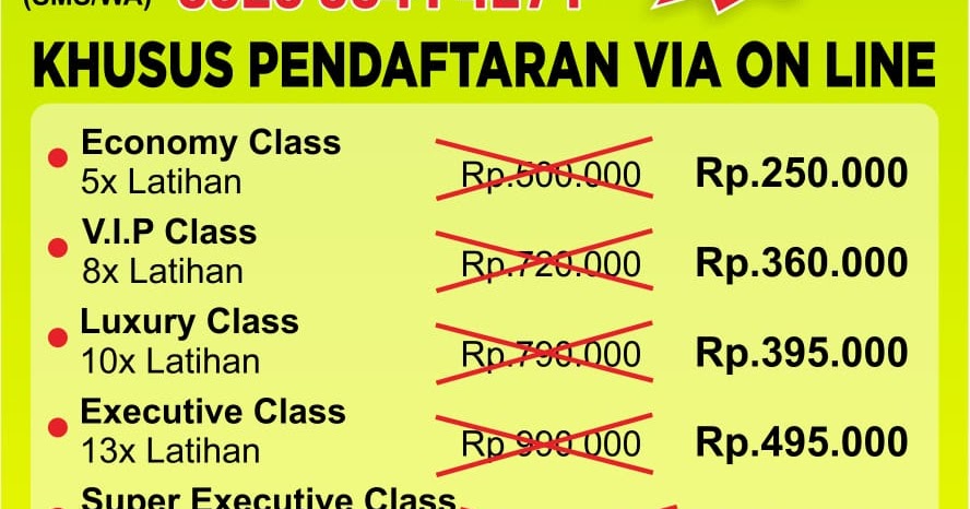 Alamat dan Biaya Kursus Mengemudi di Trenggalek