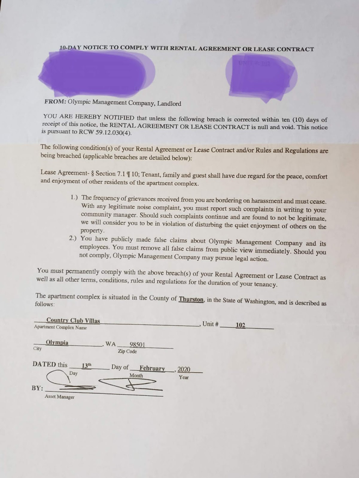 How to write a complaint letter to a hotel for bad service image