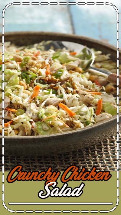 Picnic time! Pack Crunchy Chicken Salad for your next picnic in the park!