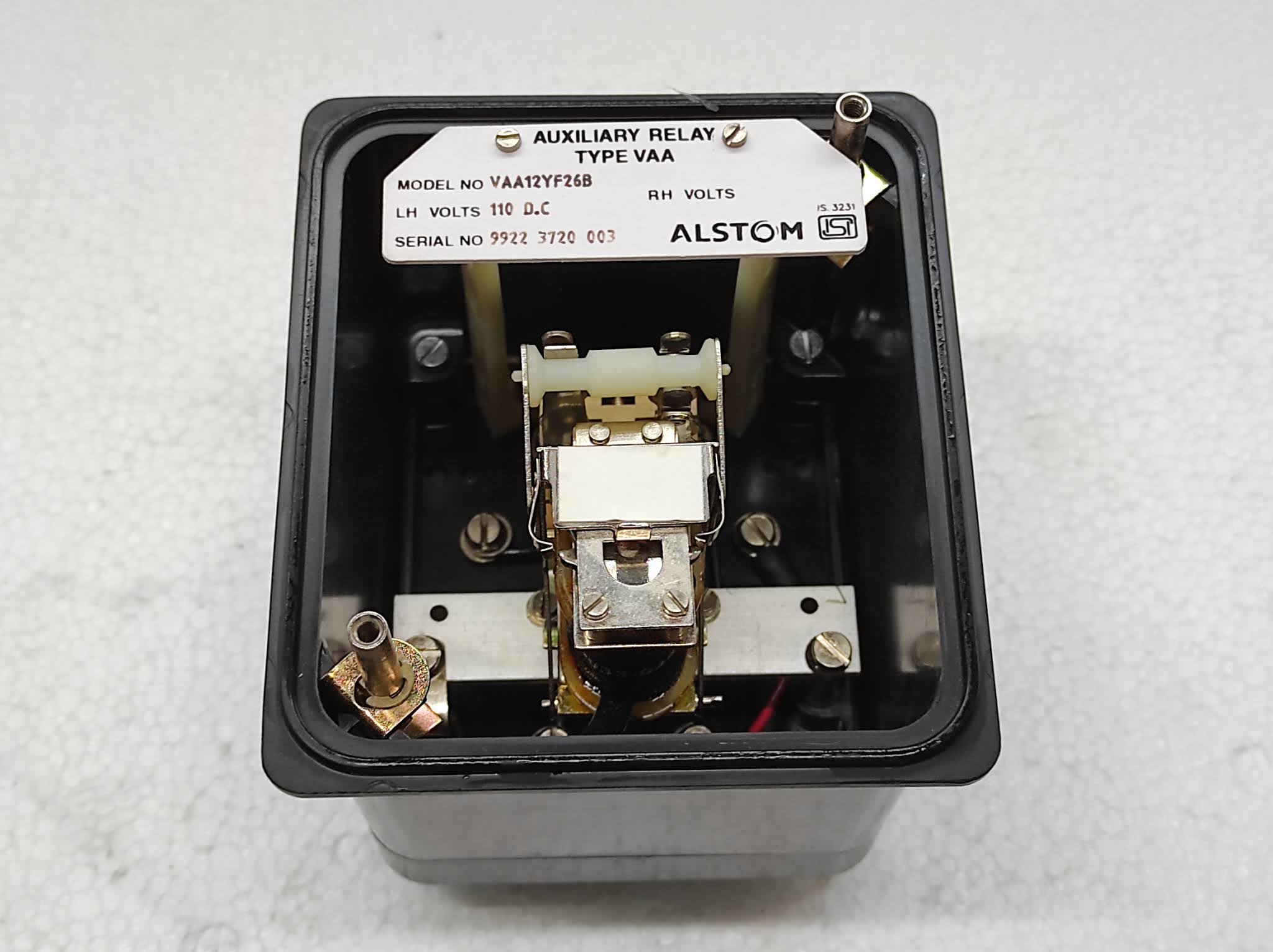 ALSTOM VAA12YF26B VAA TYPE AUXILIARY RELAY 110V DC