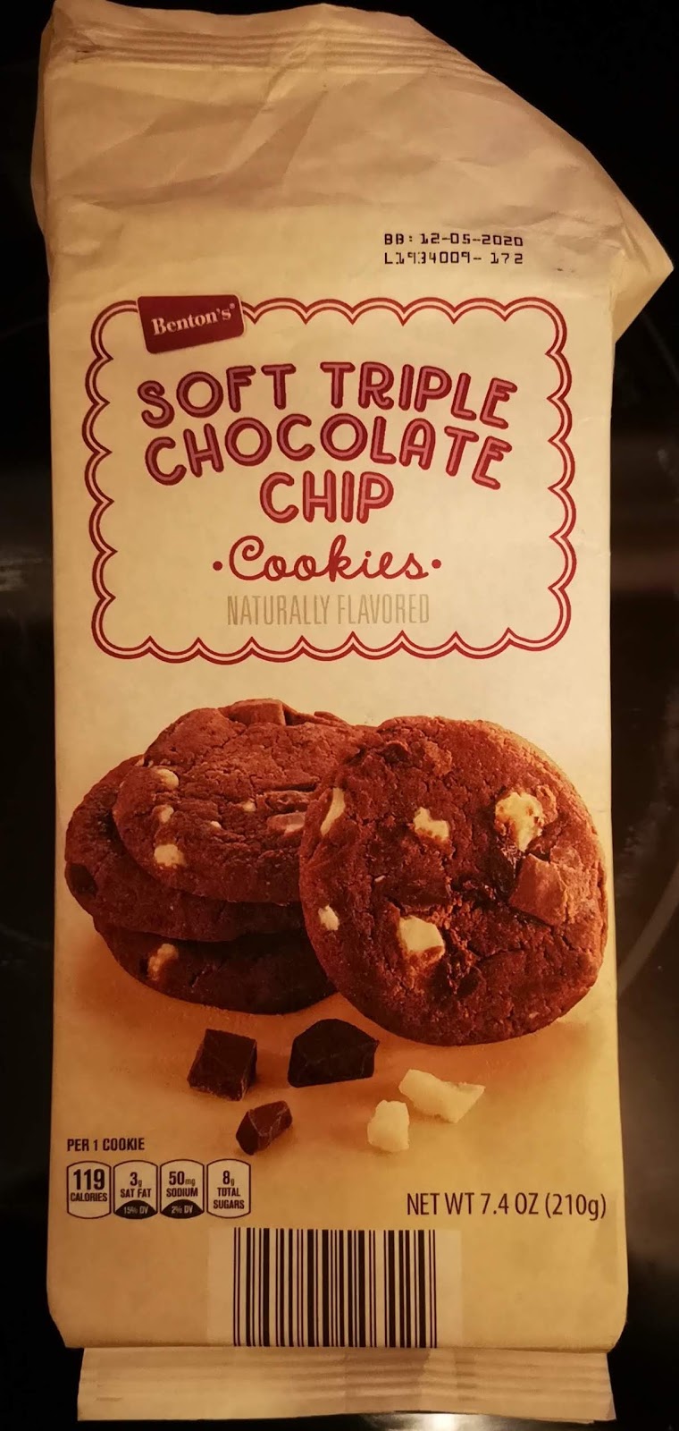 Benton's Soft Triple Chocolate Chip Cookies (Aldi)