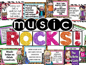 Music Rocks by The Bulletin Board Lady Tracy King