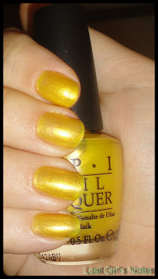 OPI Lemonade stand by your man swatch