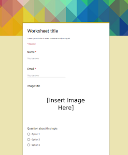 Worksheet template