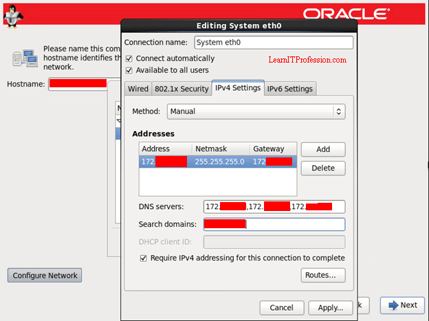 Installation of Oracle Linux 6 with LVM