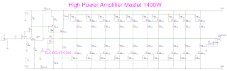 1400 Watt High Mosfet Power Amplifier