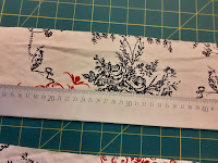 put the ruler on the fabric put the ruler on the fabric